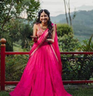 Pooja Kannan Instagram - This is a post for 3 very important and special people - Preeti , Sunita and Siddhi. The one thing I was nervous about from the beginning was my make up and hair because I am someone who has always held myself back due to fear of over doing it.  I would never feel like myself when I have make up or a different hairstyle and used to be extra conscious. But Sunita and Preeti were both saviours . They made me feel beautiful like never before. Though I had make up and a different hair do for all the events , I did not feel extra conscious and felt like different versions of me and was pampered during the process 🙈 Without them by my side, I would not have been able to be at ease during the most important event of my life. Thank you so much @preetisharma_mua and @sunita_hair !! ❤️

Though I don’t have a picture with @siddhi_p17 , thank you so much for helping Pallavi find the right outfits for me and I loved what you did with my reception saree! ❤️

@vivekkrishnanphotography