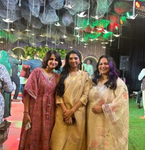 Pooja Kannan Instagram - This is a post for 3 very important and special people - Preeti , Sunita and Siddhi. The one thing I was nervous about from the beginning was my make up and hair because I am someone who has always held myself back due to fear of over doing it.  I would never feel like myself when I have make up or a different hairstyle and used to be extra conscious. But Sunita and Preeti were both saviours . They made me feel beautiful like never before. Though I had make up and a different hair do for all the events , I did not feel extra conscious and felt like different versions of me and was pampered during the process 🙈 Without them by my side, I would not have been able to be at ease during the most important event of my life. Thank you so much @preetisharma_mua and @sunita_hair !! ❤️

Though I don’t have a picture with @siddhi_p17 , thank you so much for helping Pallavi find the right outfits for me and I loved what you did with my reception saree! ❤️

@vivekkrishnanphotography