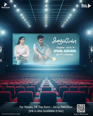 Preetha Instagram - Every Love Story has a Unique End ❤️
Passes Update! 📢
Don’t miss your chance to witness the Kadhaipoma 2 – Last 3 Chapters Fans Special Screening! 

🎟️ How to get your pass?
Fill out the form now—link in bio & story! 

 Hurry! Limited passes available! 🗓️ 

#Kadhaipoma2 #FanScreening #LimitedPasses #kadhaipoma2fanscreening #np #Preetha