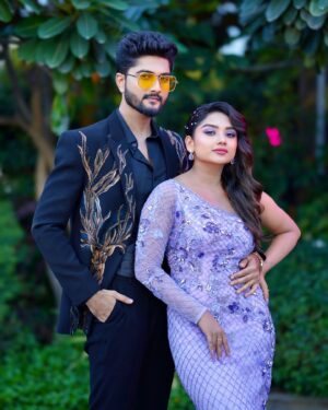 Preethi Sharma Instagram - SRIDHYA 🫰🏻💕

@the_prithviraj ✨

Wearing - @the____thread 🖤
 @mokshe_rental_destination 💜

Mua - @priyanka_makeupartist_hair 💫

📸 - @photography_shyam_ 💫

#sridhya #aadhya #zeekutumbamawards2024 #psr #zeetelugu #preefam☮️ #preevibes☮️ #preelovesyou☮️