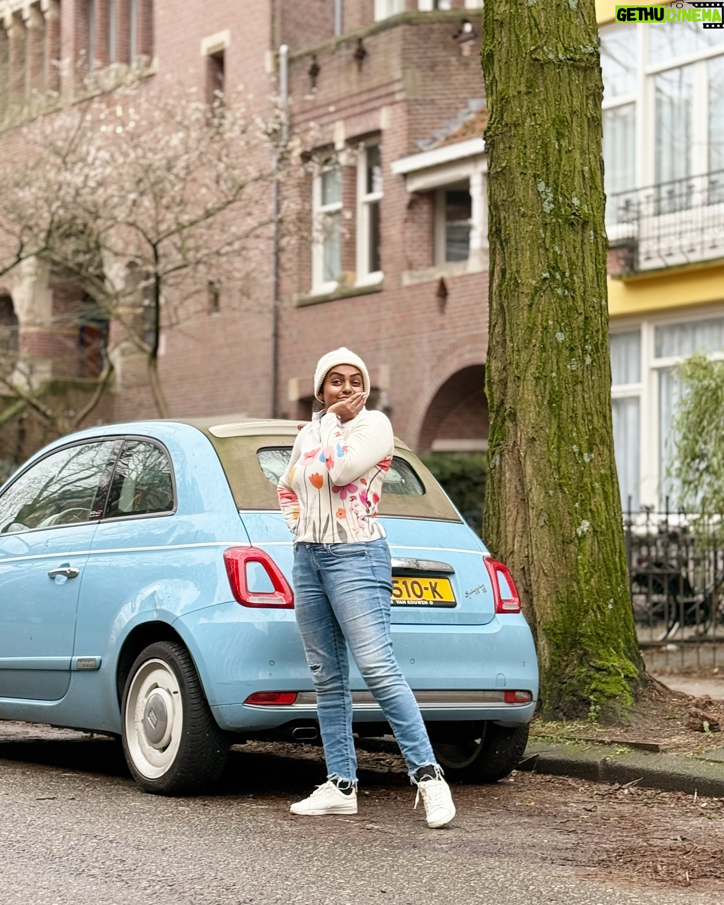 Premi Viswanath - 8.1K Likes - Can you be my sunshine in this cozy weather ❄️
.
.
.
.
.
#amsterdam #trend #blue #weather #mallu #telugu #fashion
