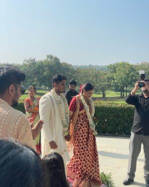 Rachana Inder Instagram - Everything about this day was perfect. My girl @ratna__das just got hitched 🧿♥️
 You guys are setting standards too high!

👗: @radheysdesignerstudio 

Accessories: @thespatika ♥️
