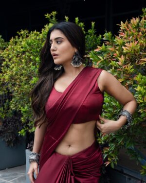 Rashi Singh Instagram - 🌹

Styling & Design @soigne_official_
Jewelry @anthajewels
Makeup @reshma.makeupandhair 
Hair @arabellamakeupstudio 
pc:- @tdf.studioz 

#Sareegirl #redsaree #Rashisingh