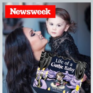 Rebecca Victoria Hardy Instagram - SWIPE ! Newsweek published a lovely write up on the evolution of the Gothic Baby nursery 🦇🕸️ LINK IN BIO

Thank you for mentioning my book, “Life of a Gothic Baby”, available now ! 

#gothicbaby #goth #mainstream #toddlermom #victorian #alt #addamsfamilynursery #addamsfamily #wednesday