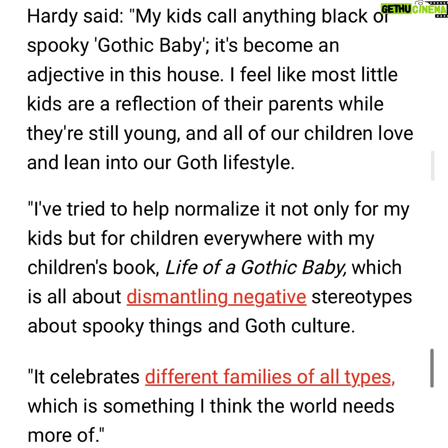 Rebecca Victoria Hardy - 10.5K Likes - SWIPE ! Newsweek published a lovely write up on the evolution of the Gothic Baby nursery 🦇🕸️ LINK IN BIO

Thank you for mentioning my book, “Life of a Gothic Baby”, available now ! 

#gothicbaby #goth #mainstream #toddlermom #victorian #alt #addamsfamilynursery #addamsfamily #wednesday