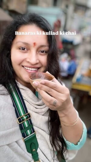 Renu Desai Instagram - Banaras☺️