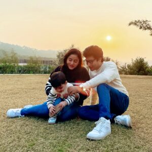 Ridhima Ghosh Instagram - Seven years ago today, we stood together, surrounded by love, promises, and dreams for the future. Today, we celebrate not just those promises but the beautiful reality we’ve built—a journey of love, laughter, and our greatest adventure yet, Dheer. ❤️

Here’s to the past 7 years and the many chapters still to come. Happy ‘social wedding’ anniversary to us! 🥂✨

 #ThisIsUs #SevenYearsStrong #FamilyFirst