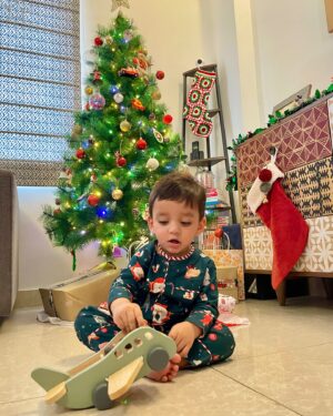 Ridhima Ghosh Instagram - ✨ Christmas Morning Bliss! 🎄🎁

There’s nothing more magical than watching the wonder of Christmas through Dheer’s eyes. His little hands tearing open gifts, his laughter filling the room, and the warmth of family around the tree—this is what the holidays are all about.

Here’s to love, laughter, and creating beautiful memories together. From our family to yours, Merry Christmas! ❤️🎅

#FamilyChristmas #MakingMemories #Christmas2024