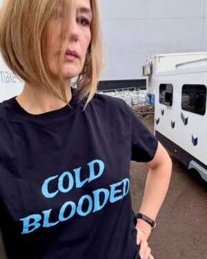 Rosamund Pike Instagram - Nothing shocks me. To celebrate a year since the release of Saltburn,  Emerald Fennell and Carey Mulligan have partnered with @warchilduk to design 8 limited edition “Saltburn Insults” t-shirts for their Emergency Christmas Appeal. 
 
In honour of the peerless fashion of the mid 2000s, these t-shirts have been lovingly crafted with Microsoft Word in a tasteful selection of license-free fonts: the perfect gift for your cold-blooded father, sexually incontinent daughter, or shit-stirring cousin. 
 
You can buy yours now on @everpresshq . The link is in my bio