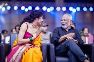 Roshni Prakash Instagram - To witness the most talented artists who have contributed to the Film industry under one roof celebrating Bala Sir and rooting for Vanangaan was an wholesome experience. Thank you Bala sir for making me a small part of your magnum opus journey and for numerous teachings. Indebted 🙏

18th Of Dec - A Day which I’ll hold very close to my heart ✨🤍

Sivakumar sir - The interaction between you and Bala sir was the highlight of the event.  A priceless moment. Truly honoured by your presence sir. 

@actorsuriya sir - The aura in the auditorium completely shifted once you entered. A beaming spark. A true star. Thank you so much for being a part. 

Mani sir - Everytime I have passed through @madrastalkies I have dreamt of working in your project (Just like millions of cinema lovers out there) and today to just sit next to you was the most surreal thing. A memory etched. 🤍

@dir_nithilan - Privileged to have conversed with you sir. Your work is a testament to your genius and I’m deeply inspired by your writing. ✨

@sivakarthikeyan - Your remarkable journey as an artist is an inspiration to many, including myself. A ray of positivity spills whenever you are around. Thank you for gracing the event. ✨

@arunvijayno1 - I can’t wait for the world to see what you have created. Big cheers sailor 🫡

@gvprakash - Immensely happy to be associated with you for this project. ✨

@samcsmusic - Our second project together and it couldn’t get any better. I can’t wait to see what magic you have created this time, dear friend. 💌

@sureshkamatchi - Thank you for Vanangaan and hosting one of the finest event. You have taken care of us with utmost respect. Means a lot. ✨

#Vanangaan