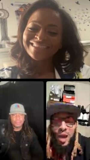 Royce Reed Instagram - Ooooh we have Special guests!!!! Cali and THE GROUNDSKEEPER join the live… 😉 🫠🙃🥰💅🏾🍿 LEAVE ME ALONE!!!! I keep saying it! STFU!