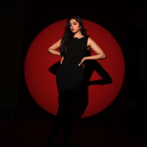 Rukmini Vasanth Instagram - ❤️‍🔥🐞💋♠️
Photographer @pranav.foto 
Assisted by @varmaa.28 
Makeup and hair artist @mehrasilky 
Stylist @poojakaranam
Styling assistant @niha__varma