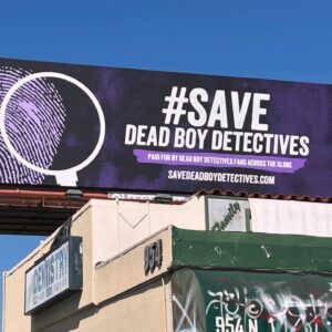 Ruth Connell Instagram - The sweetest thing ever from the greatest fans (please tag yourselves below). Thank you so much for this #savedeadboydetectives billboard near the @netflix head office in LA 💜 💜💜💜💜💜💜💜💜💜💜💜💜