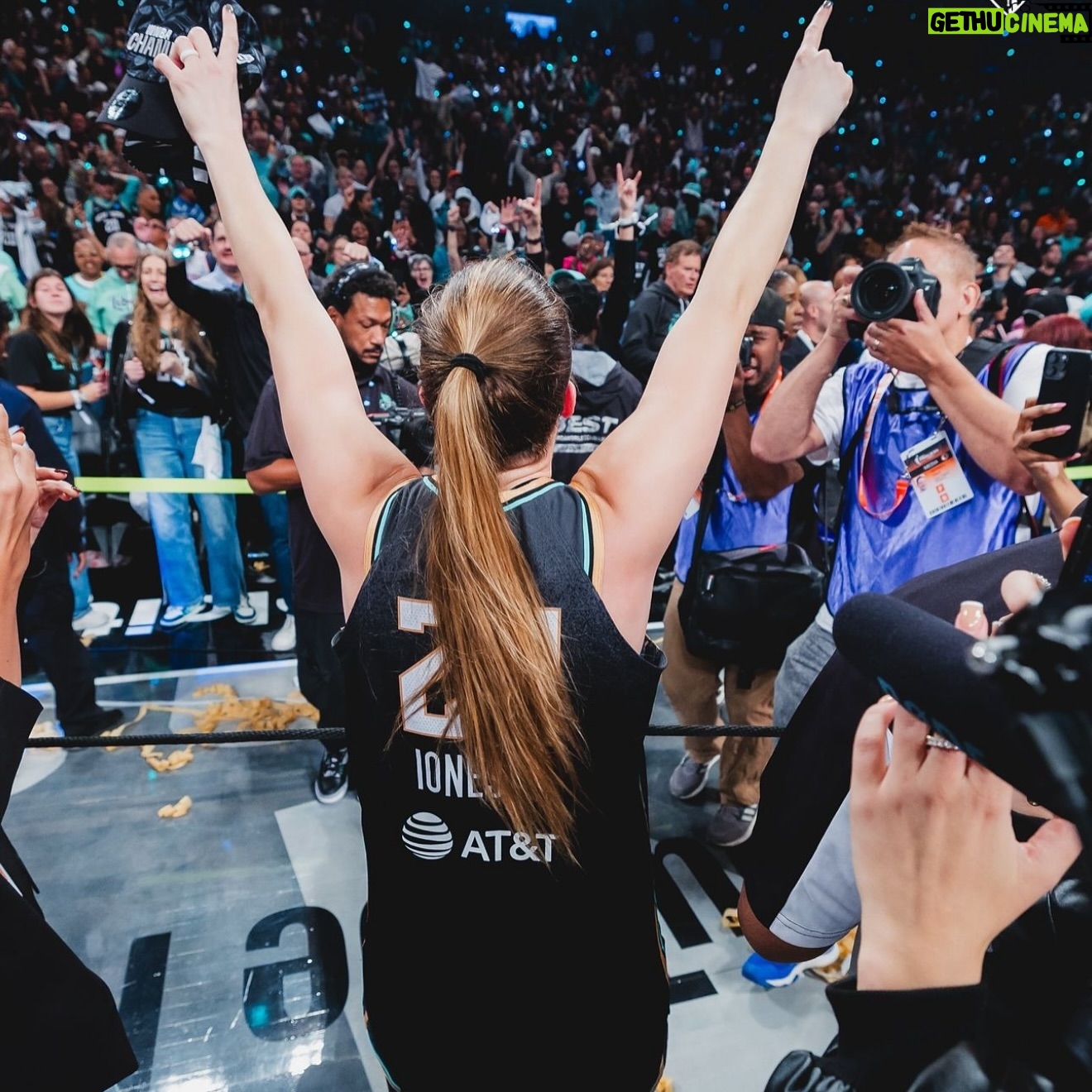 Sabrina Ionescu - 245.8K Likes - 26, thank you ✨
Married my best friend, won a gold medal 🥇, and a WNBA championship 🏆 all in the same year. God is good.
Beyond grateful for everything this year had to offer, and thankful for everyone a part of my circle🫶🏼
27… Let’s get it!
ps: getting my thumb fixed was quite the bday present 👍🏼