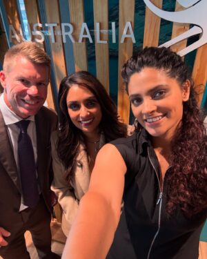 Saiyami Kher Instagram - I smile like a little girl every time I get to watch live sport, and it doesn’t get better or bigger than The Gabba! Ever since I was 8 years old, I’d wake up at 5 am, make excuses to skip school, and watch India take on Australia. I’d wake up and see Australia dominate at the Gabba. Then, in 2021, we witnessed history. @ajinkyarahane and his entire team conquered fortress Gabba! Gill’s 91, the Shardul-Washy partnership, Siraj’s five-fer, and the unforgettable Pant knock — it was all magical!

Thanks to Tourism Australia, I got to live this childhood dream. I got to watch the Gabba Test with fantastic seats and even better company! Sadly, the result wasn’t what we wanted, but as a cricket fan, I was just so happy to see Bumrah on fire. This game became even more special because I got to catch up with @bhogle_harsha , @michaelvaughan , @gilly381 , @haydos359 , @isaguha @davidwarner31 and watch them work their magic on commentary. After the match, I was heartbroken to hear that @rashwin99 has retired. He’s the most intelligent cricketer, who played the game like chess! I’ll really miss him and all his variations on the field.

This could possibly also be the last Test match on this historic ground, as it’s supposed to be broken down for renovations. So, lots of memories to take back with me.
1-1 see you’ll at Boxing Day 🙌🏽

@australia @queensland @visitbrisbane @cricketaustralia #hostedby @thegabbabrisbane #brisbaneanyday #thisisqueensland #seeaustralia
