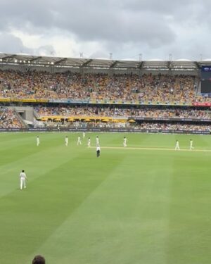 Saiyami Kher Instagram - I smile like a little girl every time I get to watch live sport, and it doesn’t get better or bigger than The Gabba! Ever since I was 8 years old, I’d wake up at 5 am, make excuses to skip school, and watch India take on Australia. I’d wake up and see Australia dominate at the Gabba. Then, in 2021, we witnessed history. @ajinkyarahane and his entire team conquered fortress Gabba! Gill’s 91, the Shardul-Washy partnership, Siraj’s five-fer, and the unforgettable Pant knock — it was all magical!

Thanks to Tourism Australia, I got to live this childhood dream. I got to watch the Gabba Test with fantastic seats and even better company! Sadly, the result wasn’t what we wanted, but as a cricket fan, I was just so happy to see Bumrah on fire. This game became even more special because I got to catch up with @bhogle_harsha , @michaelvaughan , @gilly381 , @haydos359 , @isaguha @davidwarner31 and watch them work their magic on commentary. After the match, I was heartbroken to hear that @rashwin99 has retired. He’s the most intelligent cricketer, who played the game like chess! I’ll really miss him and all his variations on the field.

This could possibly also be the last Test match on this historic ground, as it’s supposed to be broken down for renovations. So, lots of memories to take back with me.
1-1 see you’ll at Boxing Day 🙌🏽

@australia @queensland @visitbrisbane @cricketaustralia #hostedby @thegabbabrisbane #brisbaneanyday #thisisqueensland #seeaustralia