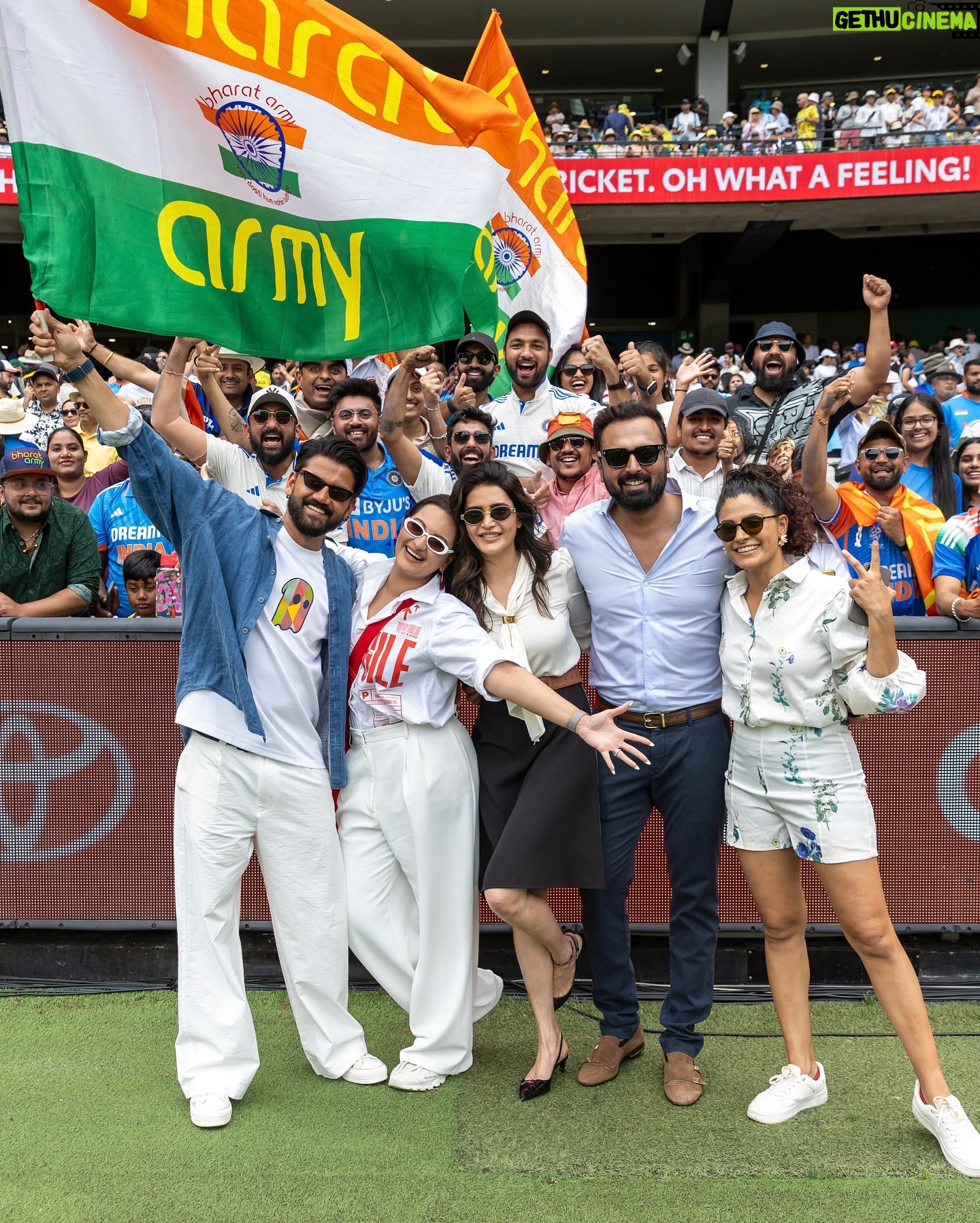 Saiyami Kher - 44.4K Likes - A Boxing Day Test has always been on my bucket list, and this trip to Australia has fulfilled so many of my dreams. I had heard so much about the atmosphere of a Boxing Day game, but nothing could prepare me for experiencing it live. The reality far exceeded the hype.
Test cricket is the purest form of the game for me. There’s something special about it, even during the quiet phases when it feels like not much is happening. There’s always a battle on, the changing conditions, and the building pressure. Test cricket is a true test of patience, resilience, and the ability to adapt to the unpredictable, whether it’s the pitch, the weather, or the mental challenges players face.
When India came out to bat, the energy in the stadium felt like I was at a home game. The @thebharatarmy knows how to create an atmosphere like no other. I’ve watched countless games with them in the North Stand, but witnessing their full force by the boundary line was something else entirely.
Can’t thankyou @australia enough for this magical @mcg experience. Sitting in the MCC Reserve Box, walking to the boundary line, and stepping onto the iconic ground —it all felt like a dream. And to top it off, I even got to play with the kids at the MCG. I never imagined in my wildest dreams that I’d have the chance to roll my arm over at such a historic ground.
The atmosphere, the passion, and the history—it’s an experience I’ll never forget. This trip has given me memories for a lifetime. Until we meet again ♥️
@australia @mcg @visitmelbourne #hostedby #seeaustralia #visitmelbourne #bgt