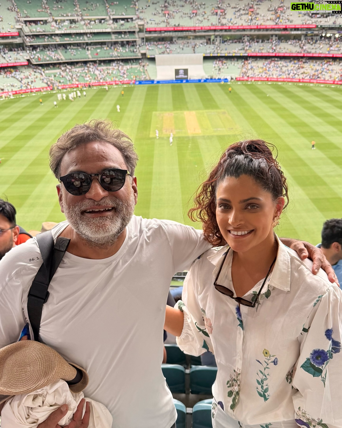 Saiyami Kher - 44.4K Likes - A Boxing Day Test has always been on my bucket list, and this trip to Australia has fulfilled so many of my dreams. I had heard so much about the atmosphere of a Boxing Day game, but nothing could prepare me for experiencing it live. The reality far exceeded the hype.
Test cricket is the purest form of the game for me. There’s something special about it, even during the quiet phases when it feels like not much is happening. There’s always a battle on, the changing conditions, and the building pressure. Test cricket is a true test of patience, resilience, and the ability to adapt to the unpredictable, whether it’s the pitch, the weather, or the mental challenges players face.
When India came out to bat, the energy in the stadium felt like I was at a home game. The @thebharatarmy knows how to create an atmosphere like no other. I’ve watched countless games with them in the North Stand, but witnessing their full force by the boundary line was something else entirely.
Can’t thankyou @australia enough for this magical @mcg experience. Sitting in the MCC Reserve Box, walking to the boundary line, and stepping onto the iconic ground —it all felt like a dream. And to top it off, I even got to play with the kids at the MCG. I never imagined in my wildest dreams that I’d have the chance to roll my arm over at such a historic ground.
The atmosphere, the passion, and the history—it’s an experience I’ll never forget. This trip has given me memories for a lifetime. Until we meet again ♥️
@australia @mcg @visitmelbourne #hostedby #seeaustralia #visitmelbourne #bgt