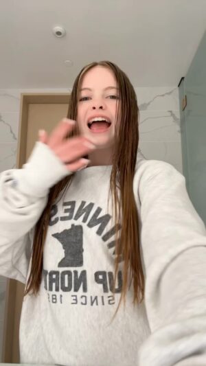 Salish Matter Instagram - pov: u are making a grwm and ur dad is sleeping 💤 😛 thank you @instagram @meta it was sm fun!