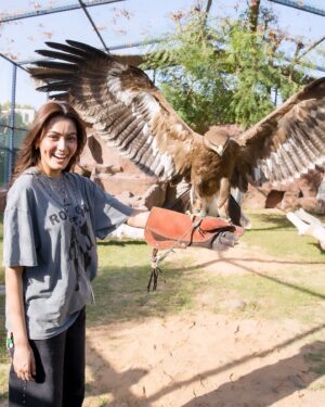 Sana Makbul Instagram - What a fab place created @sb_belhasa . 
I felt like I was on a date with the wild life @fame.park 
Thank you @vishalpandey_21 ❤️🤗