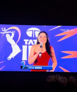 Shefali Bagga Instagram - Hi 👋 from your host for the opening ceremony of TATA IPL 2024 
#ipl #ipl2024 #csk #rcb #cskvrcb #thala #dhoni #kohli #virat #chennai #shefalibagga