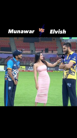 Shefali Bagga Instagram - Kon jeeta? 🏏🥊Elvish n Munna roasting each other 
#bhaichara lag raha hai 💯🥊🤣
#elvishyadav #munawarfaruqui #shefalibagga #roast #ecl