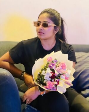 Shruthi Selvam Instagram - 2024- The year that changed my life. ✨♥️ and also there is so much to share with you guys.♥️ 

As I reflect on 2024, my heart feels full and warm. The year began with so much energy, but as it went on, life tested me. My health wasn’t at its best, and I gained weight, which weighed on my confidence, too. But through all of it, I kept going—holding on to my dreams and my work, never letting myself stop.

Despite the challenges, this year brought some of the most beautiful blessings of my life:

✨ We bought land in Chennai—something I’ve dreamed of for so long. It’s proof that persistence and hard work pay off.

✨ We began working on a dream project: my own clothing brand, a venture I’ve poured my heart into. I can’t wait for it to become a reality in the year ahead.

But nothing compares to what I found this year—

A love that feels so right. After years of being single and focusing on myself, I finally MET THE MAN OF MY DREAMS.❤️ I am stepping into a new phase of my life guyssss… 🥹🥹🥹
Can’t wait to reveal and share everything with you all. Because this is where the story had to begin. 🥹 

2024 hasn’t been perfect, but it’s been real, raw, and life-changing. As I step into 2025, I feel more alive, more hopeful, and more grateful than ever. Here’s to love, dreams, and everything waiting ahead!

With love,
Shruthi