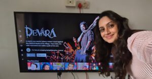 Shruti Marathe Instagram - Devara now on @netflix_in 

#telugu #jrntr #devara