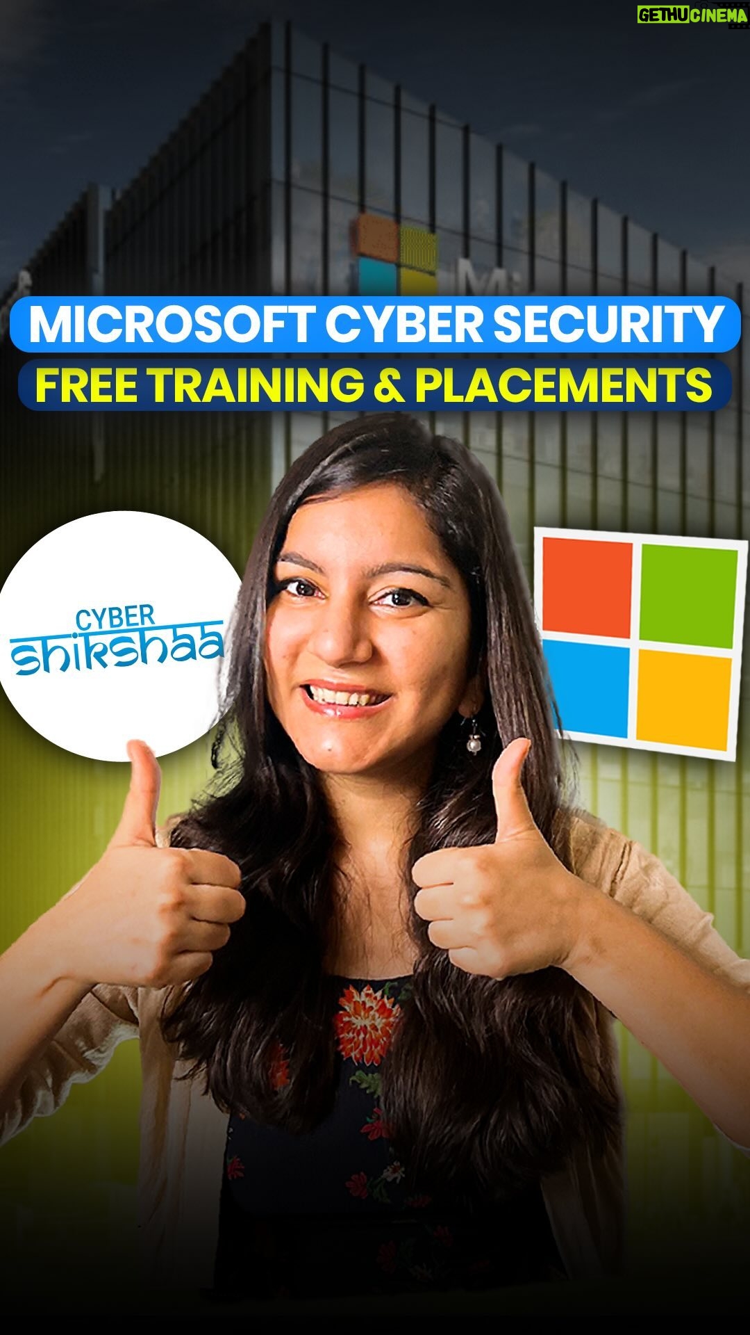 Shweta Arora - 35.4K Likes - FREE Training and Placement by Microsoftš„š©āš»
šÆ Microsoft is offering a FREE 4-month Cybersecurity Training and Placement program exclusively for women! š©š»š¼
šļø Duration: 4 months
š Mode: Online & Offline
š§š»āš» Field: Cybersecurity
š Program Name: Cyber Shiksha, Microsoftās cybersecurity training program.
š You can register your interest on the portal! š»āØ
Donāt miss this incredible opportunity! š
ā¬ļø Eligibility criteria in the comments. š²
š„ If you know any women candidates between the ages of 21 and 27 who want to receive free training and placement from Microsoft, please be sure to share with them! š„
#cybershiksha #microsoft #cybersecurity #women #program #training #placement #cybersecuritytraining #jobseeker #instagramreels #reels #trainingprogram