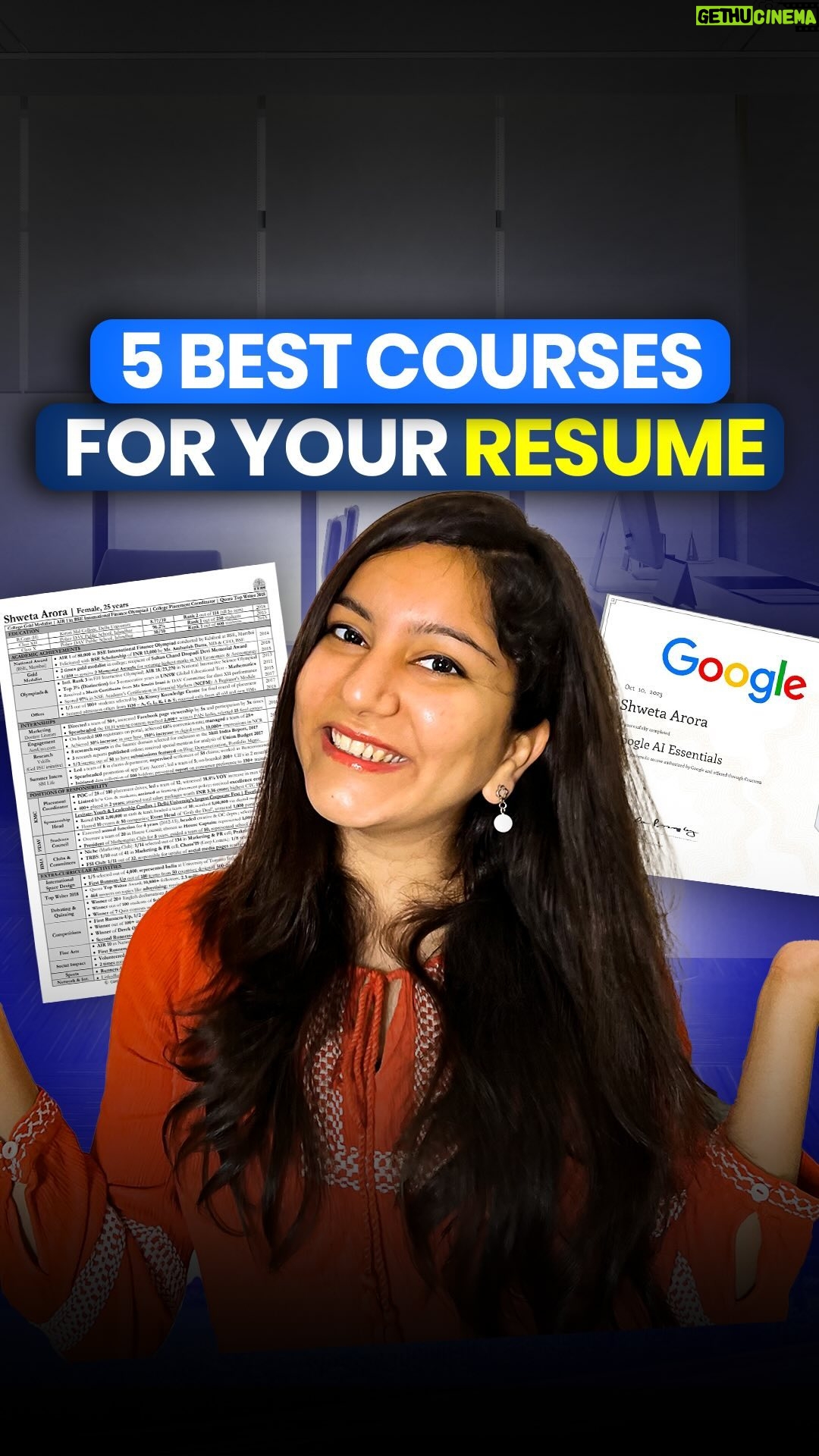 Shweta Arora - 6.4K Likes - Save the courses for future reference! š²
š¬ Are you a fresher with not much to add to your resume? š¤š
šÆ Here are some courses that can add great value to your profile, and many of them are FREE! š
š§āš» Take them up whenever you have time and boost your skills! š„
š Hope it helps you!
š„ Share this useful insight with others.
#course #freecourse #onlinecourses #learning #courses #freecourses #certificatecourses #freeonlinecourses #freetool #freelearning #certificates #skills #instagramreels #reels #instagram