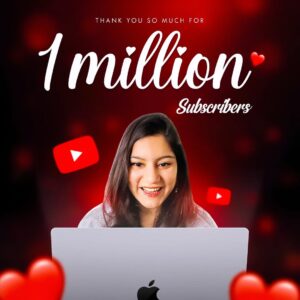 Shweta Arora Instagram - ONE MILLION. 
ONE FREAKIN' MILLION.

Yayyyyyy!!!!!! 😍

Can't express how amazingggg it feels! ❤️❤️

Guysssssss.. WE DID IT!! :')

I remember when we hit 100k, I wrote on a board behind me - "Road to 1 Million", little did I know it'd happen so fast 😋 

You guys are the BEST!! 
This moment is not just for me but for my family, my team, and every single one of you who's been awaiting this day!

In fact, I was getting comments from you guys wishing 1M in advance :')) that just shows how much of a collective achievement this is!!

So CONGRATULATIONS, EVERYONE!! We have done it. 

Pata hai, mere papa ne dadi ma ko explain karna tha what 1 million subscribers mean, so he said "Shweta ke channel ko 10 lakh log dekhte hain". That is when it hit me! 🙈

This is crazy!! 
Hope you guys are feeling excited too! ❤️❤️

Any ideas on how we should celebrate it together?

P.S. - Thank you SO much, guys! I genuinely am super grateful to each and every one of you for making this possible and letting me experience this joy, it means the world to me 🥰