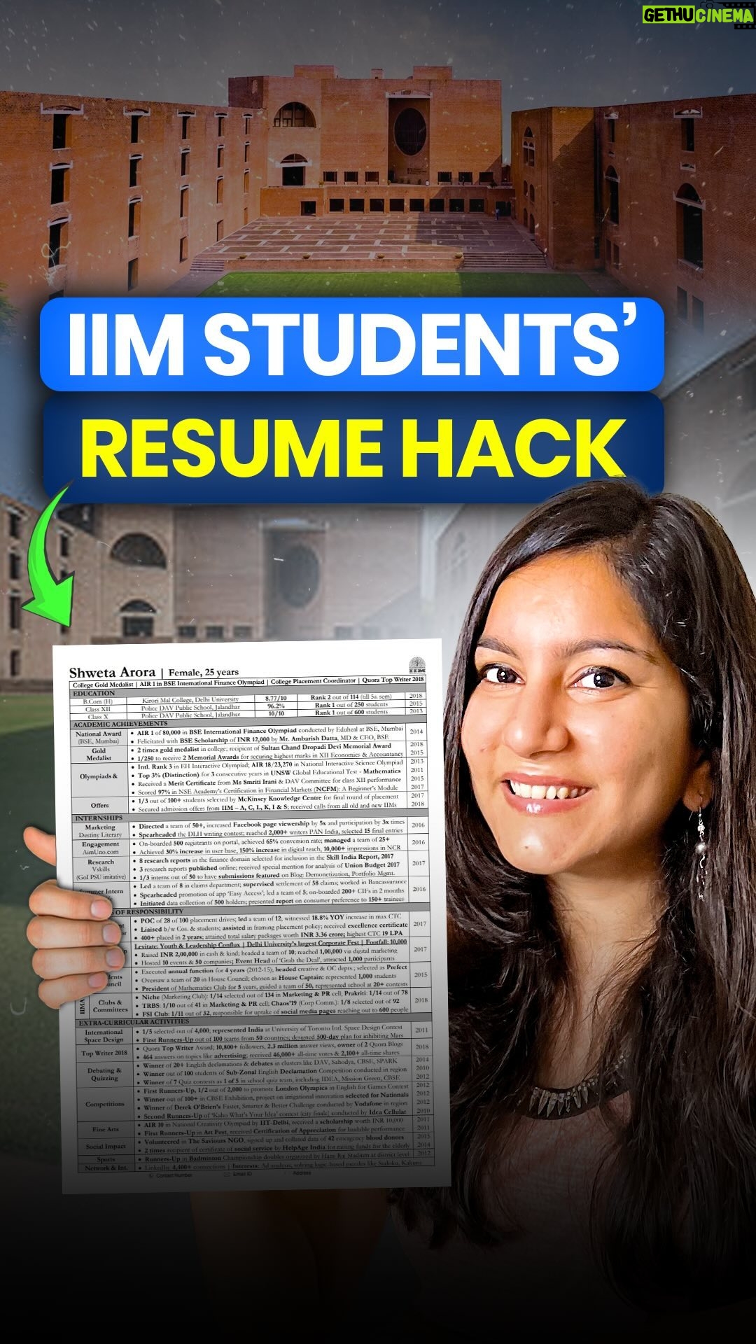 Shweta Arora - 97.7K Likes - ā
Do you know this IIM Resume Hack? š
š¬ Want to craft a standout resumeā Learn from IIMās trick! š„
šÆ IIM resumes have a unique feature - each line starts with a power verb. šÆ
š For instance, instead of āLed a teamā, they use āSpearheaded a teamā.
š Similarly, āDesigned a strategyā becomes āPioneered a strategyā.
ā ļø So, SAVE this list of āPower Verbsā provided by IIMs that help you make your resume stand out! š„ā
Hope it helps! š„ Share this with all your friends! š²
#resumehacks #resume #resumewriting #resumehelp #resumebuilder #resumes #resumetips #resumeforstudents #resumeideas #resumebuilding #iimresumetips #iimresume #resumeforprofile #resumeforjobs #bestresumetips