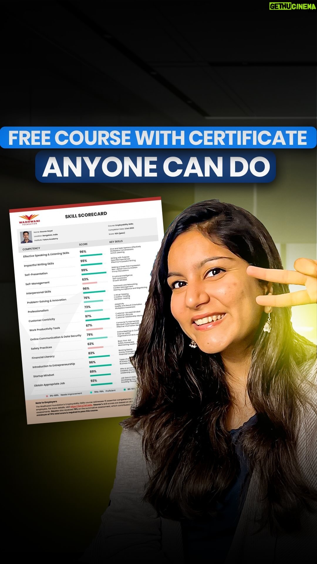 Shweta Arora - 9K Likes - šØ FREE Course ā Donāt Miss Out! š„
š¬ Want to stand out with a certificate that adds valuable skills to your resumeā
šÆ Check out Wadhwaniās āJob-Ready Programā
ā
Itās a FREE course anyone can take from any device, anytime, anywhere. š
š To enroll: š Link in bio! š²
ā ļø Donāt miss out on this opportunity to boost your profile and gain essential skills for your career! šÆ
š Hope it helps you!
š„ Share this useful insight with others.
#freecourse #wadhwaniprogram #freeonlinecourses #onlinecourses #learning #certificatecourse #courses #free #bestcourses #students #instagram #reels