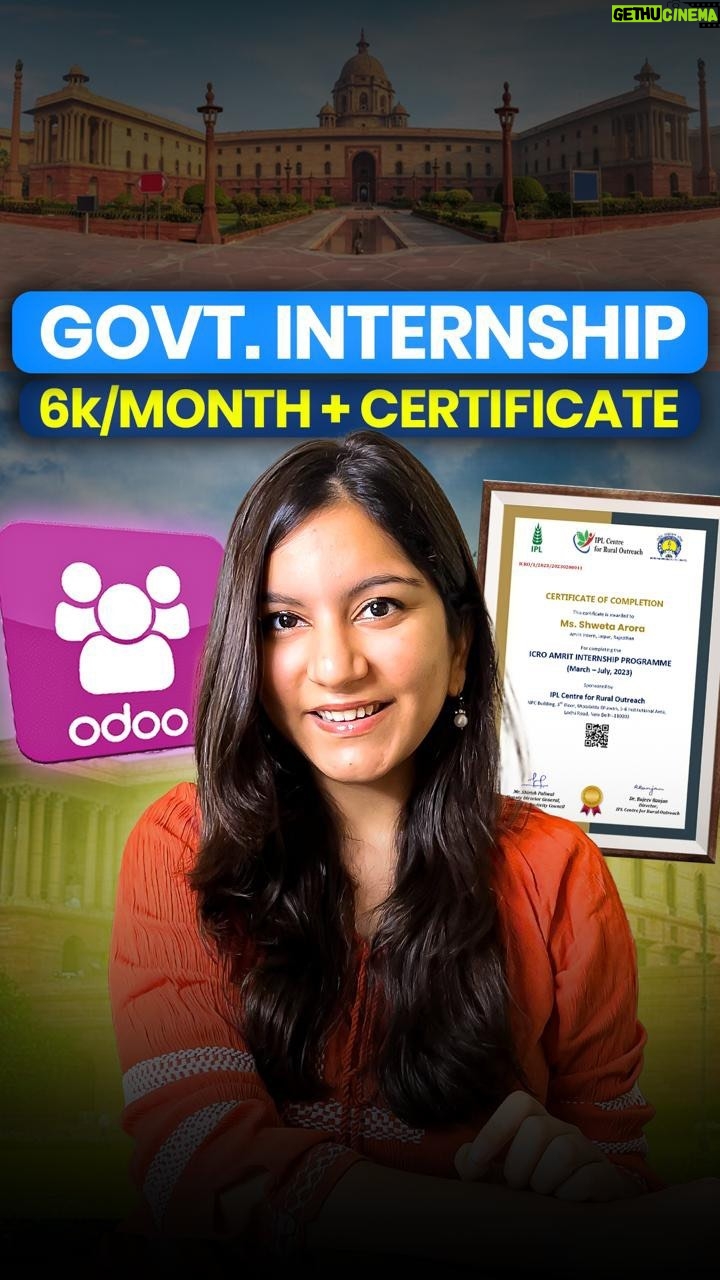 Shweta Arora - 11.4K Likes - ā¬ļø Comment āsendā and Iāll message you the links! š©š
š®š³ The Government of India is offering an amazing internship that provides: š° 6000 rupees stipend š Official certificate š§š»āš» Work in the social sector ā³ Duration: 3 months
šÆ Anyone can apply in just 2 simple steps:
1ļøā£ Get the required letter signed by your college. āļø
2ļøā£ Upload and submit it in the form. š¤
š Use Odooās Sign app to get the letter signed easily:
š Upload the letter in the app.
š Add the sign field where needed.
š Press send and add your collegeās ID.
š Your college can sign it with a single click.
š Then, upload and submit it in the application form.
š This first app is free forever. šÆ
ā
Donāt miss out on this great opportunity! š„
š© Comment āsendā for the link to apply and access the Odooās Sign App. š
š„ Share this with everyone! š
#odoo #app #odoofreetool #freetool #odoofeatures #tools #odooapp #internships #internship #internshipstudent #collegestudents #internshipindia #internshipforstudents #internshipopportunity #GOIinternship #governmentinternship #govtinternship #government #paidinternship #internshipprogram #students #governmentofindia #socialsector #ICROInternship #OdooSignApp #collab