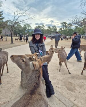 Shweta Gulati Instagram - Highlight of my day after which I fell sick miserably but didn’t give up. 
But so worth this feeling. 
Animals make me happiest. ♥️♥️♥️
#naradeerparkwasahit
