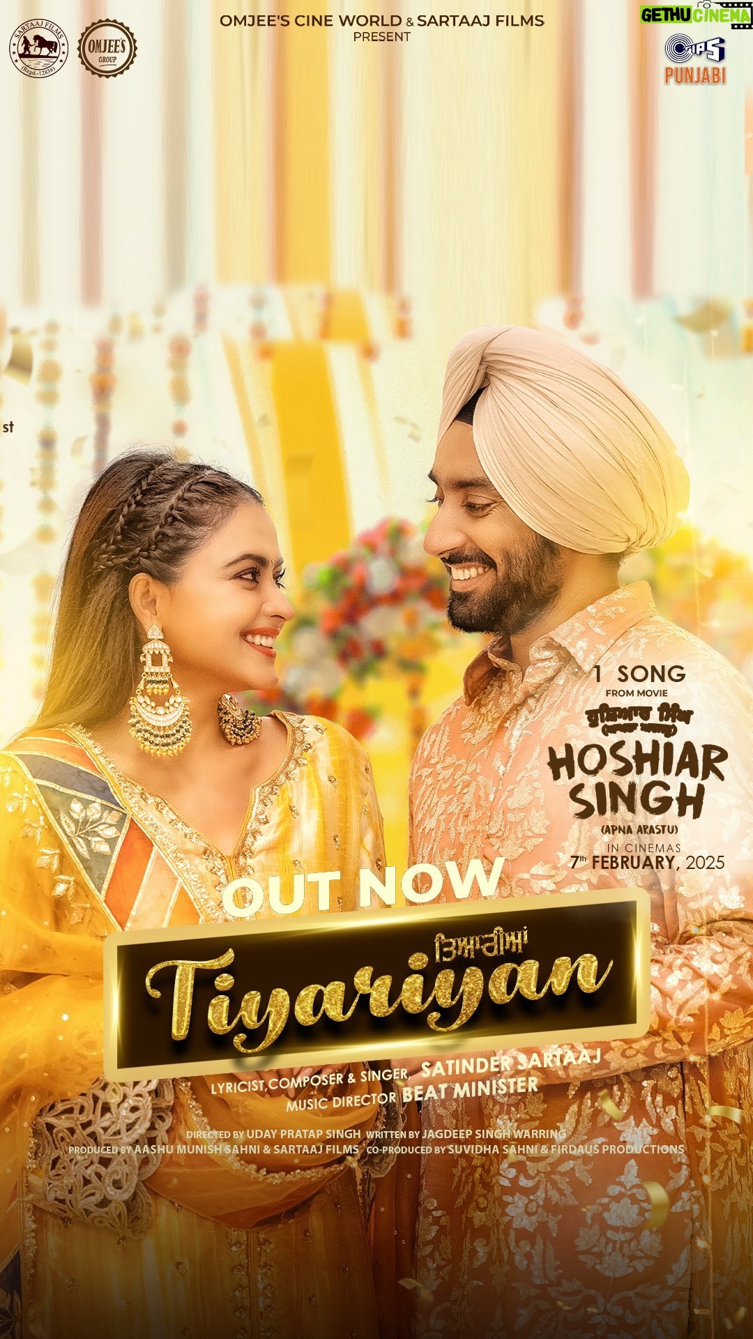 Simi Chahal - 34.4K Likes - 𝓣𝓲𝔂𝓪𝓻𝓲𝔂𝓪𝓷 ਤਿਆਰੀਆਂ #outnow 1st #song from 𝐇𝐨𝐬𝐡𝐢𝐚𝐫 𝐒𝐢𝐧𝐠𝐡 {𝓐𝓹𝓷𝓪𝓐𝓻𝓪𝓼𝓽𝓾 } Let’s begin the Celebration 🎉 & Here is the 𝓝𝓮𝔀 𝓨𝓮𝓪𝓻 gift 💝 Film Releasing on 𝟕𝐭𝐡𝐅𝐞𝐛.𝟐𝟎𝟐𝟓 #tiyariyan #newyear #hoshiarsingh #apnaarastu #simichahal #satindersartaaj See you tomorrow at omax new #chandigarh
@satindersartaaj @simichahal9 @udaypratapofficial @jagdeepsinghwarring @omjeegroupofficial @officialsartaajfilms @official_firdaus_production @munishomjee @tipspunjabi @kumartaurani @beatministerofficial @thetusharkalia @dimpyo @suvidhasahni @ashutoshsahni9 @sameercharegaonkar @bharat_raawat @iam_rajowal @bnsharma_official @officialranaranbir @malkeetrauni @sardarsohiofficial @iseemakaushal @officialrupinderrupi @sukhwinder.chahal1 @parkashgadhu @neha12dayal @sukhwinderrajbuttar @ballibaljitofficial @sanjusolanki89 @actordeepakniaz @ipawanjohal @navdeepkalerofficial @manjumahal #JagtarAulakh @ramanjot_singh_khalsa @kulraj_bhangraofficial @swastik_kapoor2203 @taranbajaj1 @harmandeep1119 @kroy.music @santy19_77 parikshitlalvani @sadhvijethisserofficial @justartties @roscozeus @thetheatrearmyfilmz