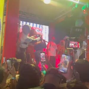 Spice Instagram - I Gave away a quick Quarter Million on this Dance competition , for my new song #Chair 🪑 and #Goat 🐐 at Boom Boom Birthday Party this morning 💙💙💙 SLIDE TO SEE THE DANCEHALL MADNESS. @billboardselector @harryhypemusic Had to stop by and show the Cheerleaders dem some love for the new year. #SupportWhoSupportYou @dhq_chicken @dhq_chips @dhqneaty @official_dollybody_