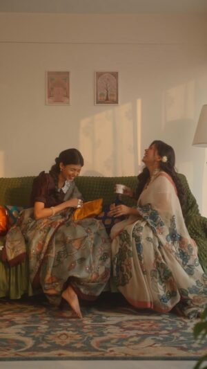 Srishti Garg Instagram - From sharing clothes to sharing secrets
let’s celebrate the timeless bond of sisters for #ManaoWithMansi x Diwali! 🪔✨

As we sit together, gray hair and wrinkled hands, we stepped back through time reliving every chapter of our beautiful story.📽️ Our life may have changed and years may have passed, but sister code remains timeless and forever! 💖 @srishtigargg 

Wish you a beautiful Diwali and Bhaidooj filled with love and cherished memories! ✨

📷 @jayysingh_

✨ Outfits by @aamrabylavanya @dipublicrelations

(Tags: Mansi Ugale, Srishti Garg, vintage inspo, old indian aesthetics, indian art, Indian architecture, desi Pinterest, old wood furniture, nostalgia diwali, retro vibes, retro india, gramophone, harmonium, telephone, sisterhood, sisters, old age, vintage setup)
