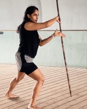 Sriya Reddy Instagram - Just like a #hungrycheetah ! #kalaripayattu #onedayatatime !
