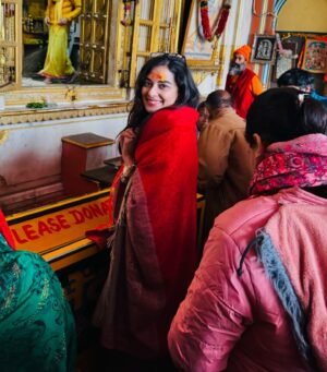 Stefy Patel Instagram - Toh apne birthday week pe hum Ram Lalla ji and hanuman ji se milne Ayodhya gye the 🙏♥️
.
.
Blessed and grateful for such a beautiful start of 2025🥰