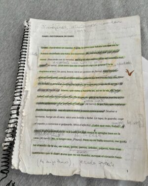 Tamara Acosta Instagram - Hace unos años , en pleno estallido, ensayábamos Isabel desterrada en Isabel , con @alexandravonhummel @constanzathumler y @sonidero_tropikunche , una experiencia fuerte, dura , encerrados en @teatrolamemoria oliendo las lacrimógenas y escuchando las sirenas , los balazos , enterándonos de nuestros amigos perdiendo ojos , la brutalidad y la esperanza en un mismo lugar.
Así quedó mi texto, finalmente pudimos estrenar gracias a @corpo_quilicura.