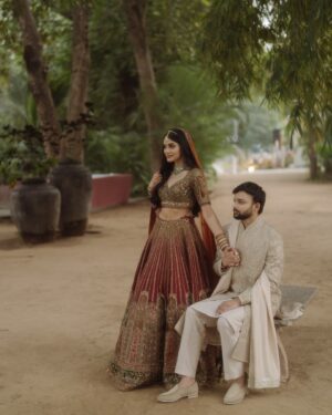 Tanvi Malhara Instagram - Let’s Life Together Mr. Mehta✨♥️

#TanviandPratham

 📷 @whitesage.weddings 
💄@iaayushiisharma