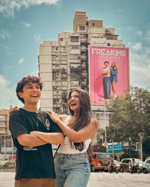 Tarini Shah Instagram - our BIG reveal ⭐️

Agasthya and I shot for this two weeks back, kept it a secret for all this time and now we can finally share it with you guys !!! 

presenting to you, the Genz duo at the Haji Ali billboard for non other than @freakinsindia 🫶🏼

started together, now on billboards together and chasing dreams together ☁️🤝 

SKY IS THE LIMIT? @agasthya.shah 🤔