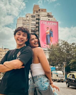 Tarini Shah Instagram - our BIG reveal ⭐️

Agasthya and I shot for this two weeks back, kept it a secret for all this time and now we can finally share it with you guys !!! 

presenting to you, the Genz duo at the Haji Ali billboard for non other than @freakinsindia 🫶🏼

started together, now on billboards together and chasing dreams together ☁️🤝 

SKY IS THE LIMIT? @agasthya.shah 🤔