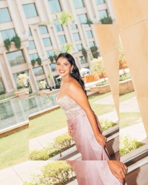 Tarini Shah Instagram - couldn’t decide so… 

this dress by @kalkifashion was truly a dream ☁️

credits: 

credits: 
makeup by @tanvijitani 
shot by @aiise_kaiise 
edited by me 
styled by - @_tanyaa14_ 
outfit - @kalkifashion 
jewellery- @shilpigoyaljewellery