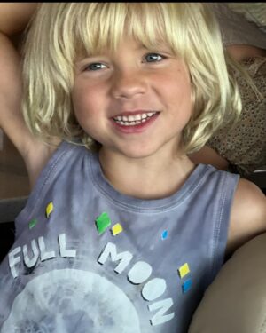 Teresa Palmer Instagram - Forest Sage is 8🫶🐞✨ Our Folly was born 12/12/16 at 12:21pm and was my easiest, quickest and dreamiest birth of the lot! His way in the world is as magic as the way he came in. His superpower is his kindness and humor (and legendary hair!) the things that light him up are animals, being in nature, creating art, making people laugh and being a helper. His ability to play in his own imaginary world for hours on end has always blown us away, he can make a play thing out of any object, anywhere. He’s the first to say sorry, the first to check in if someone is in need and can rip a hole in his pants like no other, he plays hard and loves harder. Forever in awe of you- our adventurous, big hearted, animal loving, wild wonder boy. Happy 8th birthday darling 🌲❤️ #happybirthday
