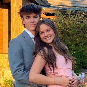 Trista Sutter Instagram - The girls were beautiful and the boys were handsome, and the dads…well, the dads stole the show. 😜❤️💐💃🏼 
#hoco2024 #proudmama 
Spray tan: @starglowspraytan (thank you, Nicole for the glow up!)