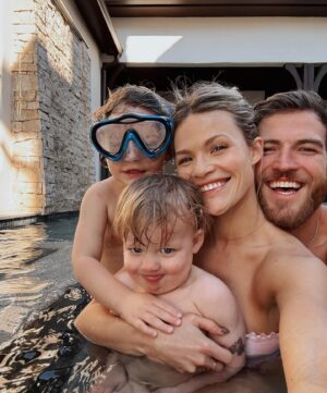 Witney Carson Instagram - A Christmas we won’t forget! ✨ 
Leo age 3, Jet 19 months 
Some things to document… 
Moved in to our renovated home two days before Christmas Eve to host my family- (not done yet! 😵‍💫) it was CHOAS but so exciting 🙏🏼
Christmas Eve family swim & home-made pizza 
The Grinch in Christmas pjs (Leo was very into this one!) 
Twinkle twinkle little star performance from Jet was a highlight 🥹
Christmas morning cinnamon rolls and hash brown casserole while we open presents (my fam and Carson’s moms traditions combined 🤤) 
Jet was most excited about his musical set and his basketball, Leo’s faves were his science experiments and his kid cutlery set to help mom and dad cook, & the fire breathing dragon of course 😅
Bethlehem dinner, sharing how Christ has changed us for the better this year. 🙏🏼 
Games with the adults to end the night!