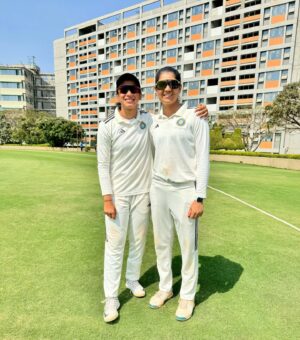 Yastika Bhatia Instagram - My favourite since day one🤍🙌🏻 @smriti_mandhana