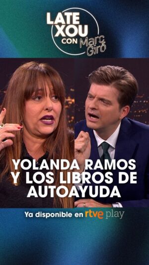 Yolanda Ramos Instagram - 📚 ¿Comprarías el libro de #autoayuda de @yolandramos? 🤭✨

▶️ Ya DISPONIBLE #LateXou con @marcgiro_ en #rtveplay
.
.
.
.
.
.
.
.
.
.
.
.
.
.
. 
#yolandaramos #marcgiró #crecimientopersonal